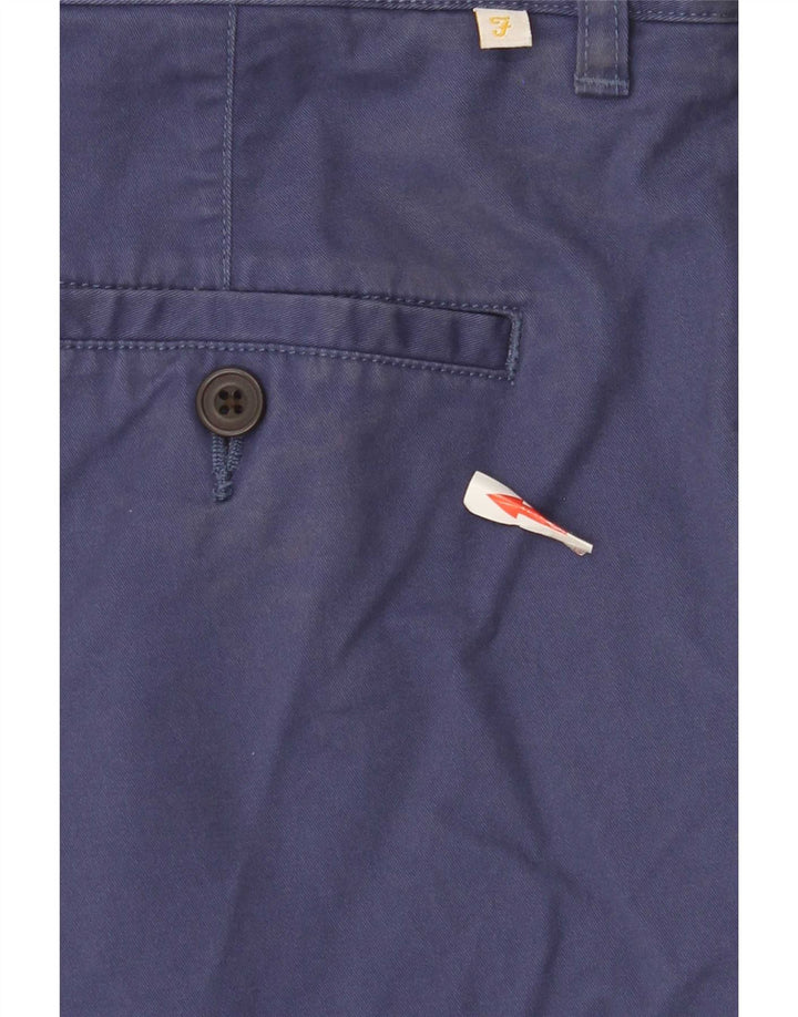 Pantaloncini chino regolari da uomo Farah W34 grande cotone blu