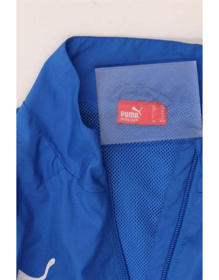 Giacca da tuta da ragazzo Puma 13-14 anni Blu Colourblock