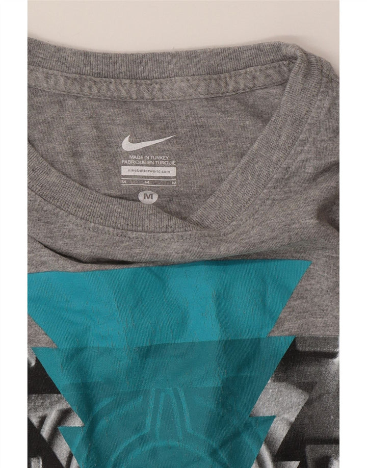 T-shirt grafica da uomo NIKE Top grigio medio