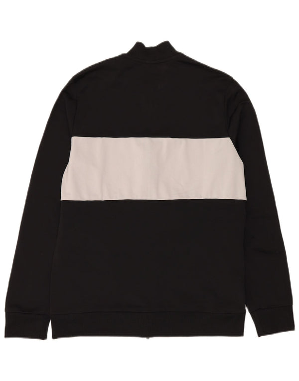 Giacca da tuta da ragazzo Adidas 15-16 anni in poliestere color block nero