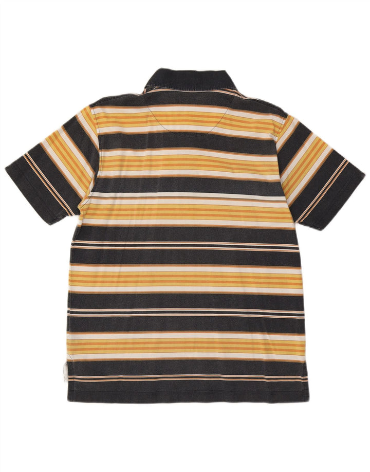 Polo da uomo Marlboro Classics piccola in cotone a righe gialle