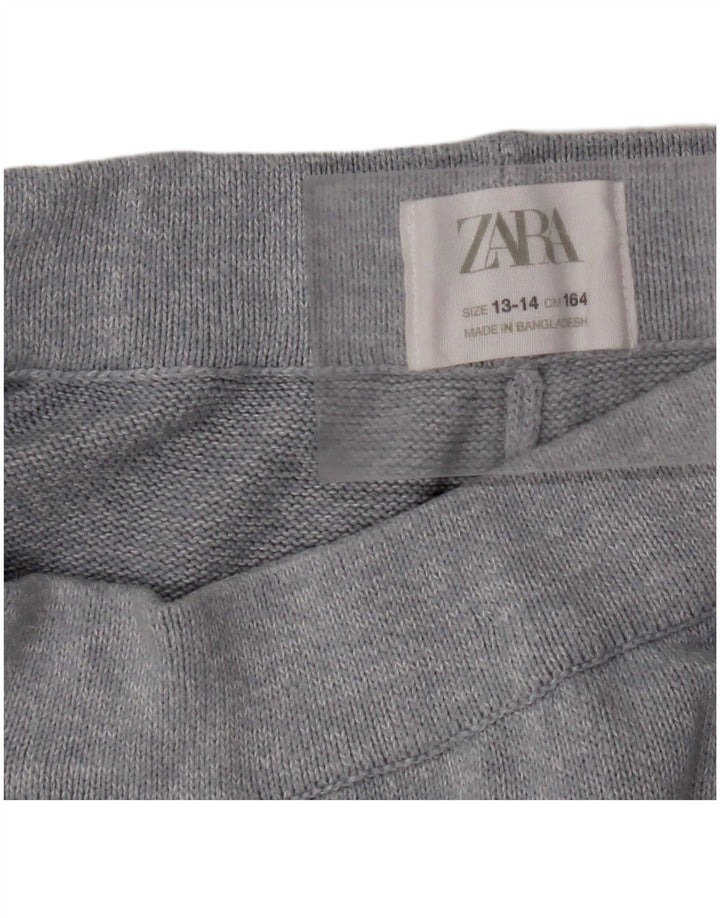 Pantaloni Tuta Bambina ZARA 13-14 Anni Grigio