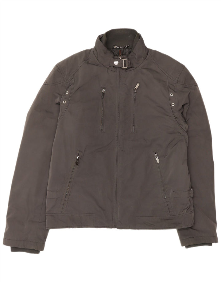 Giacca a vento da uomo Zara UK 40 grande poliestere nero