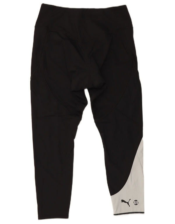 Leggings corti da donna Puma UK 18 XL Black Colourblock