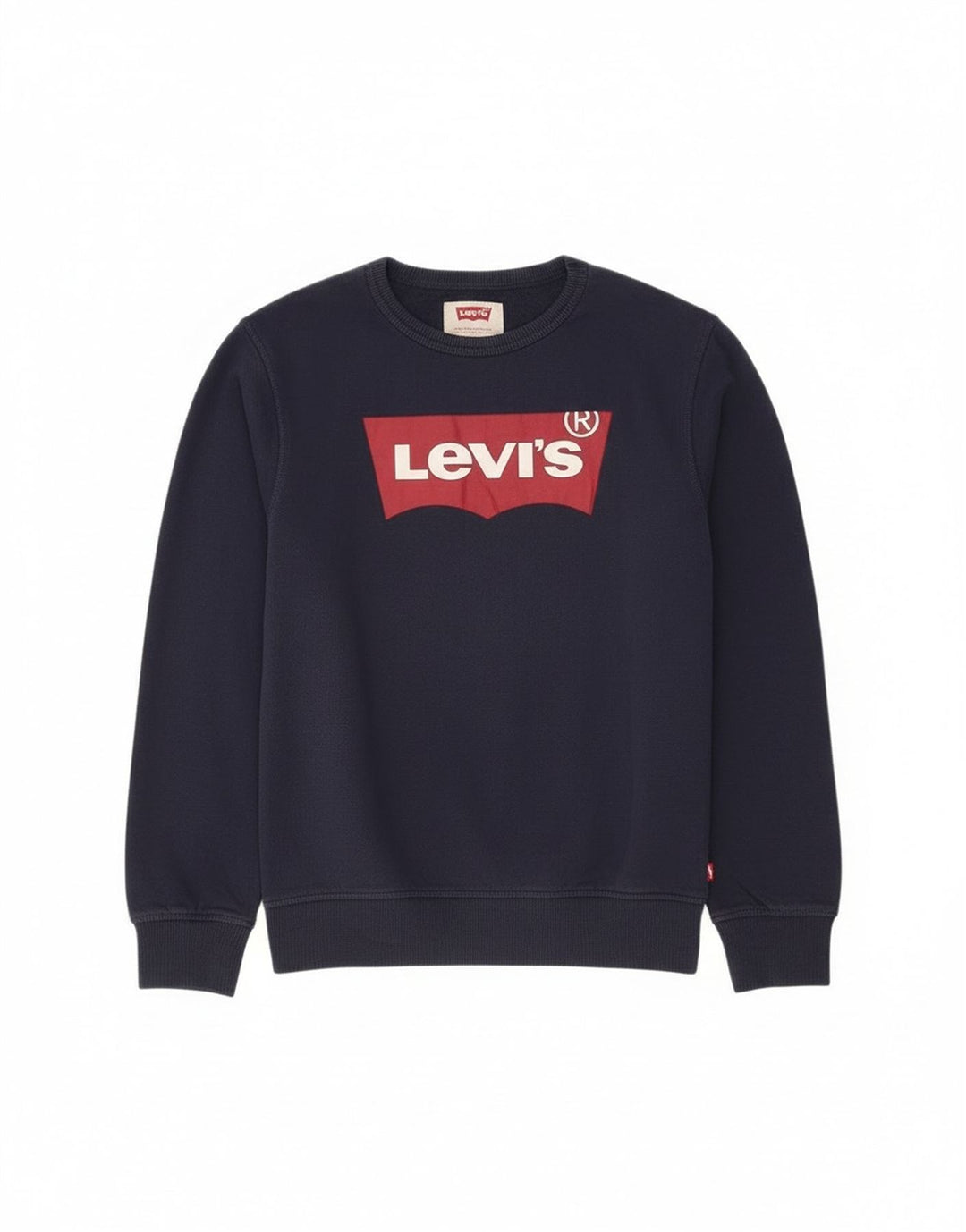 Felpa grafica per ragazze Levi's 15-16 anni in cotone blu navy