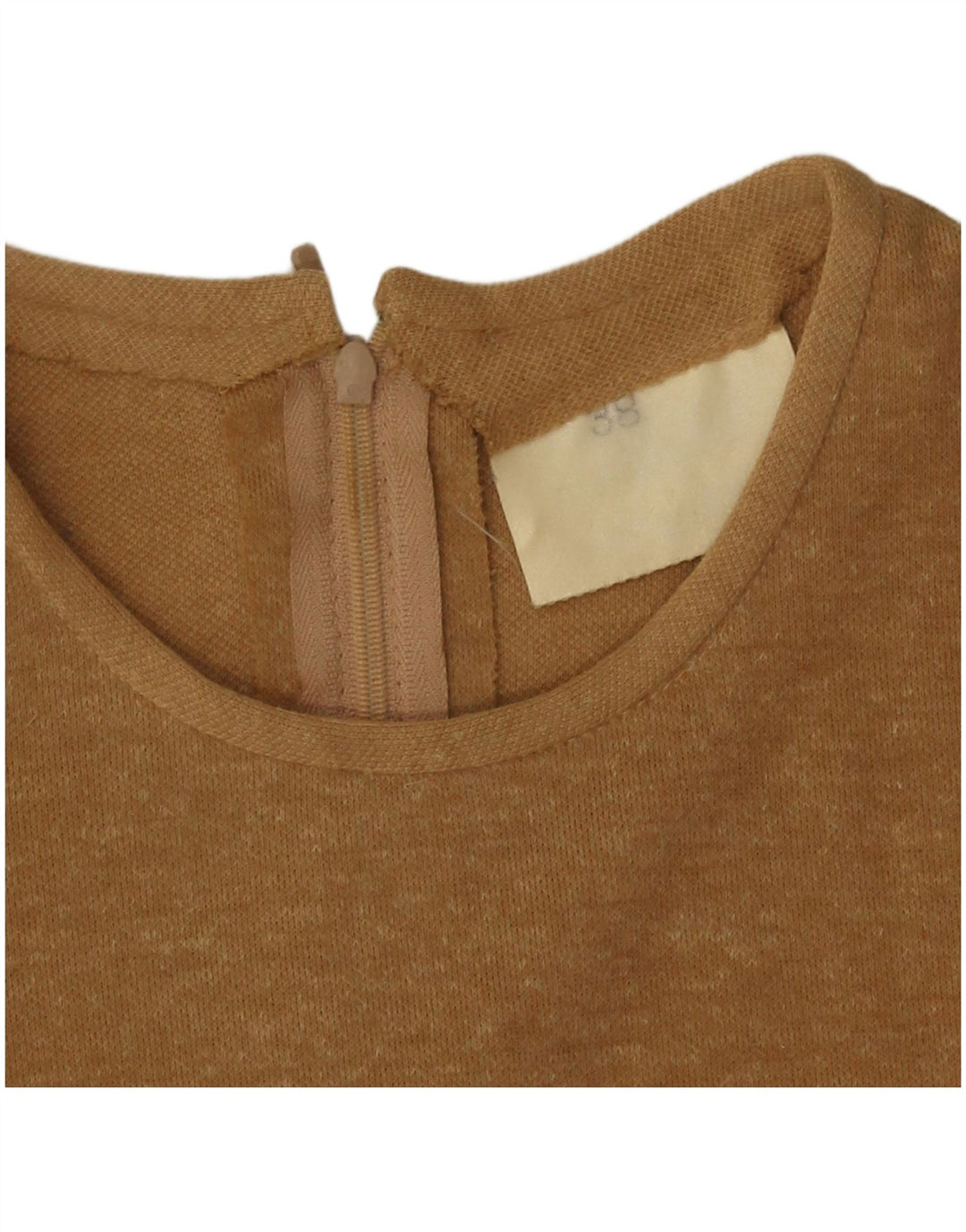 Abito a trapezio da donna vintage IT 38 XS Poliestere beige