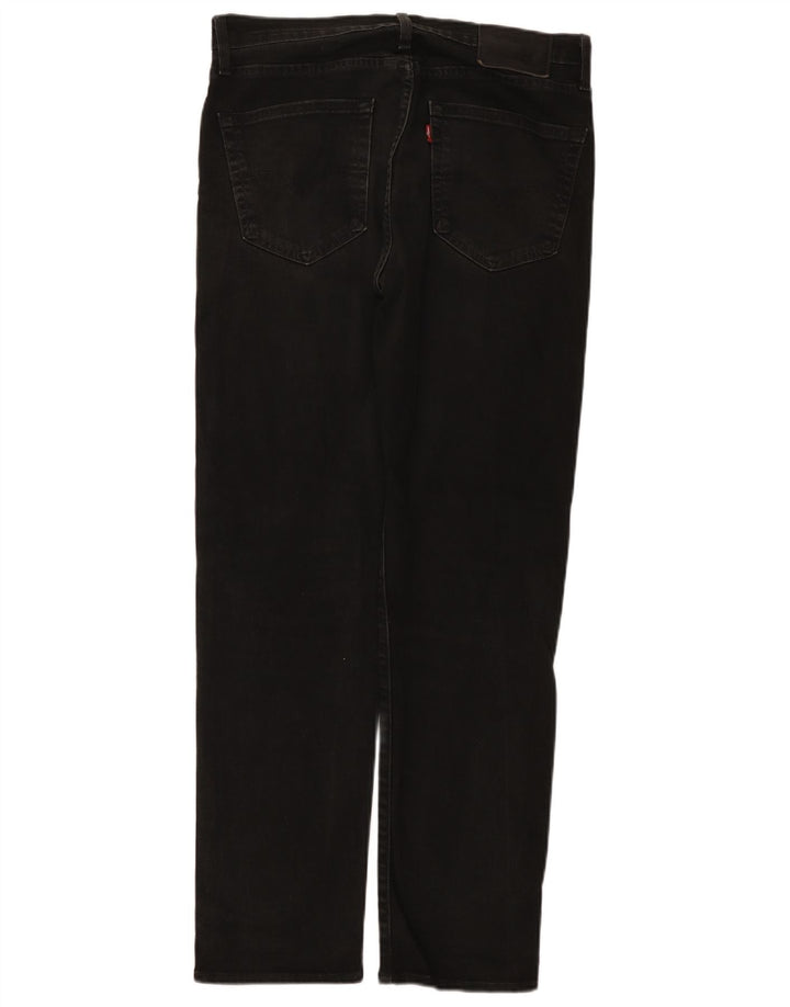 Levi's Uomo 502 Jeans affusolati W32 L32 Cotone Nero