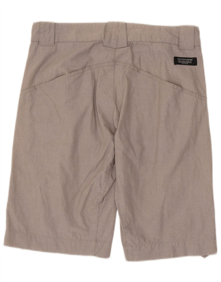 Pantaloncini chino da uomo 55DSL W29 cotone gessato grigio medio