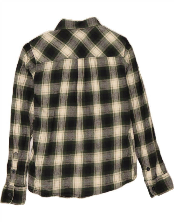 MOUNTAIN WAREHOUSE Mens Flannel Shirt Small Green Check Cotton Vintage Mountain Warehouse and Second-Hand Mountain Warehouse from Messina Hembry 