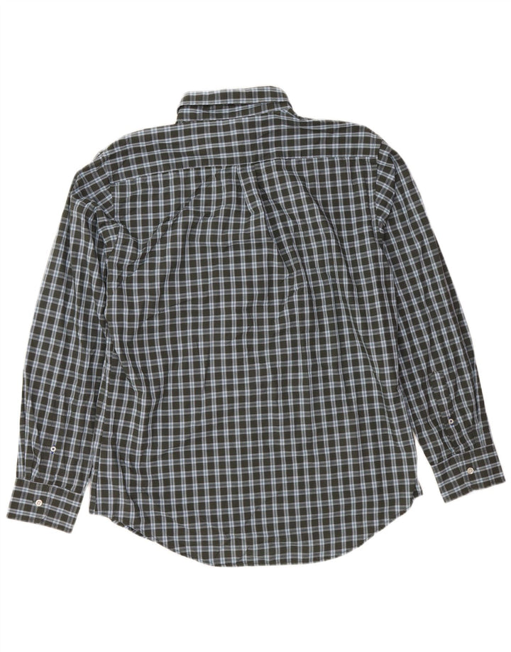 Camicia da uomo IZOD grande in cotone a quadretti kaki