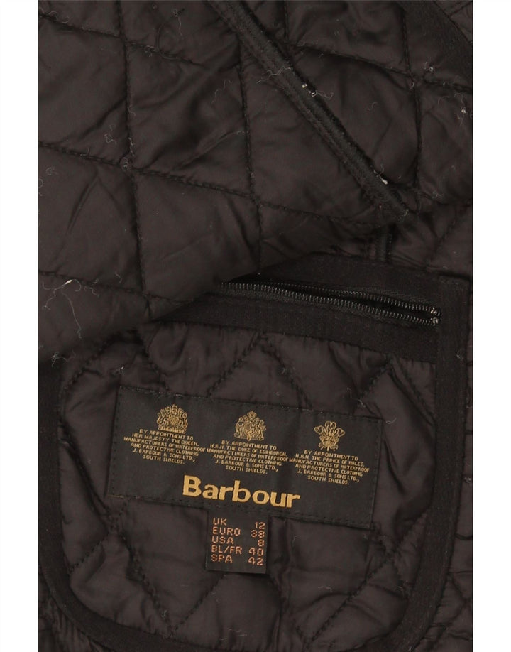 Gilet trapuntato da donna Barbour UK 12 medio nero