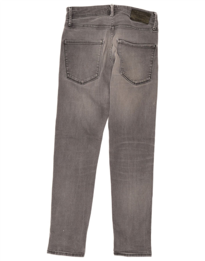 Jack & Jones Uomo GLENN Slim Jeans W30 L30 Cotone Grigio