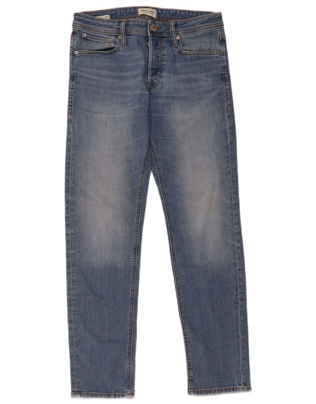 Jack & Jones Uomo Mike Slim Jeans W30 L32 Blu