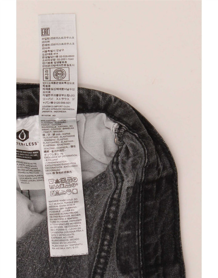 Jeans slim da uomo Levi's W34 L26 cotone grigio
