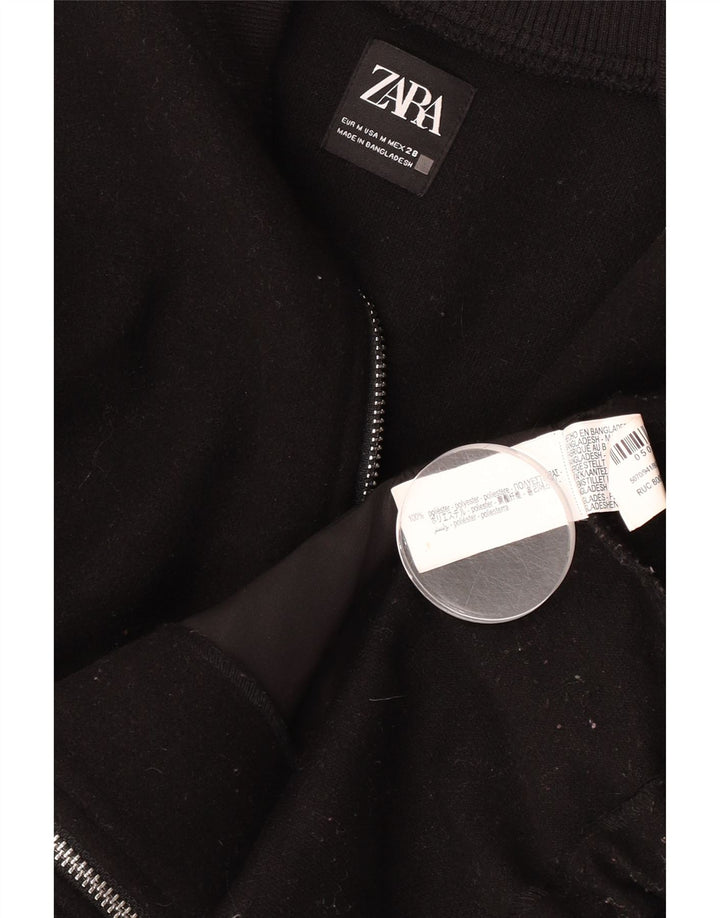 Giubbotto bomber oversize da donna Zara UK 14 poliestere nero medio