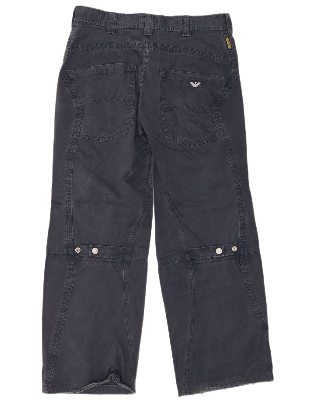 Pantaloni casual da uomo larghi ARMANI IT 48 medio W32 L30 blu navy