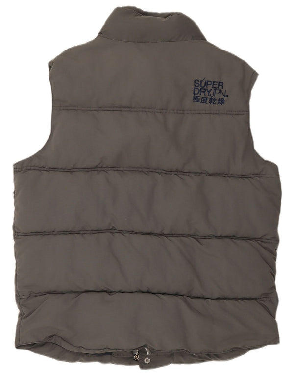 Gilet imbottito da uomo Superdry UK 44 2XL nylon grigio