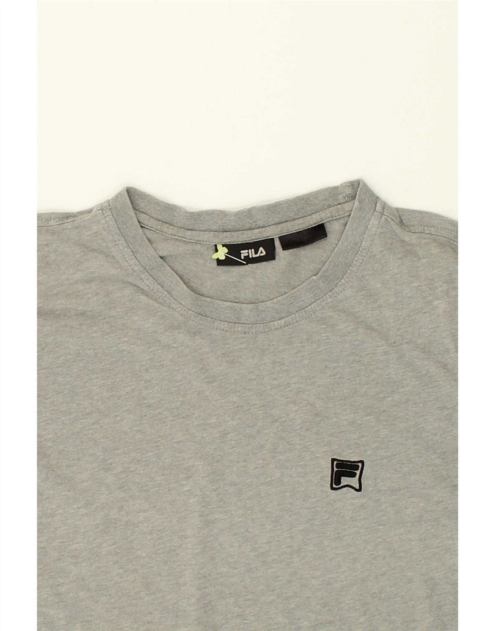 FILA Mens T-Shirt Top Medium Grey Vintage Fila and Second-Hand Fila from Messina Hembry 