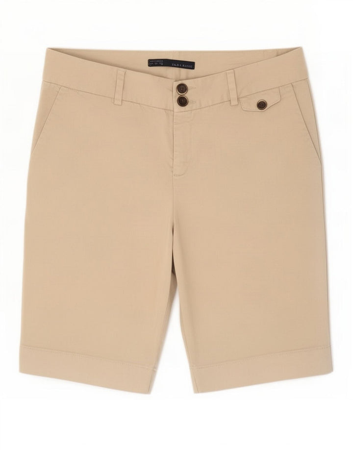 Pantaloncini chino da donna Zara grandi W32 beige