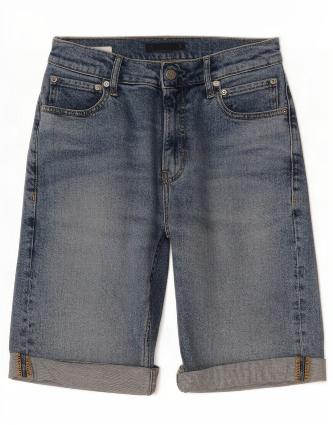 Pantaloncini di jeans da uomo Calvin Klein W28 piccoli in cotone blu