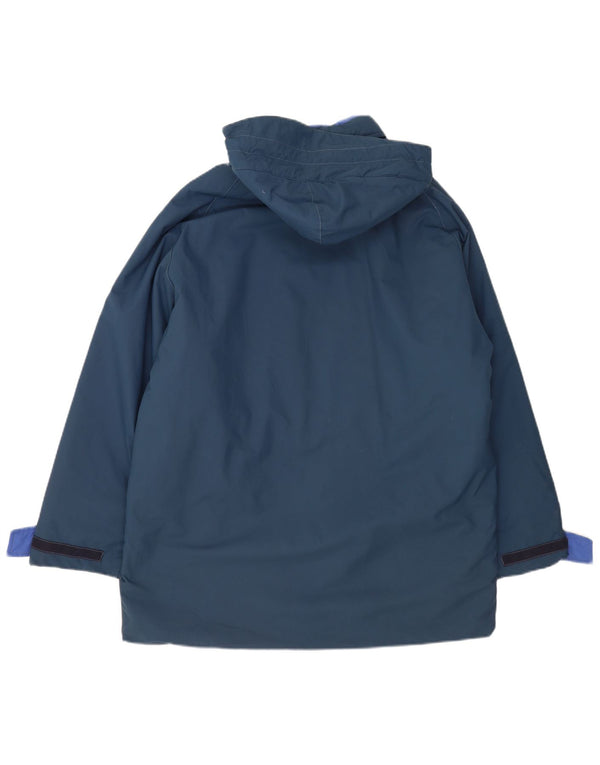 Giacca parka Sherpa da uomo con cappuccio Murphy & Nye UK 38 medio blu navy