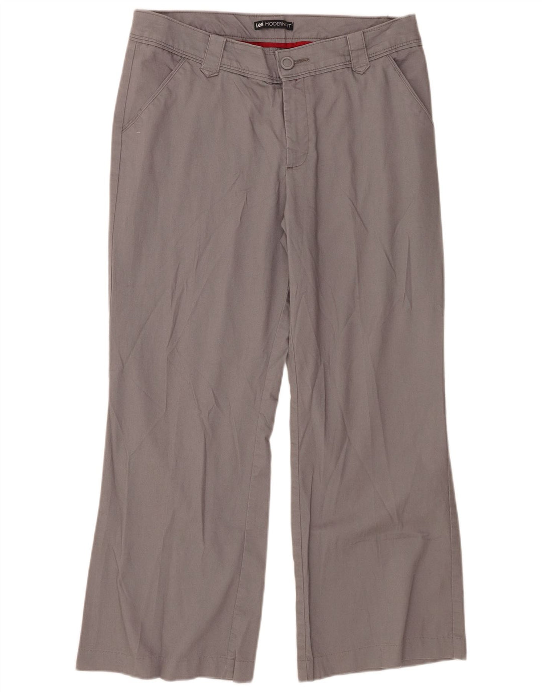 Pantaloni chino dritti Lee Modern Fit da donna W34 L27 Grigi