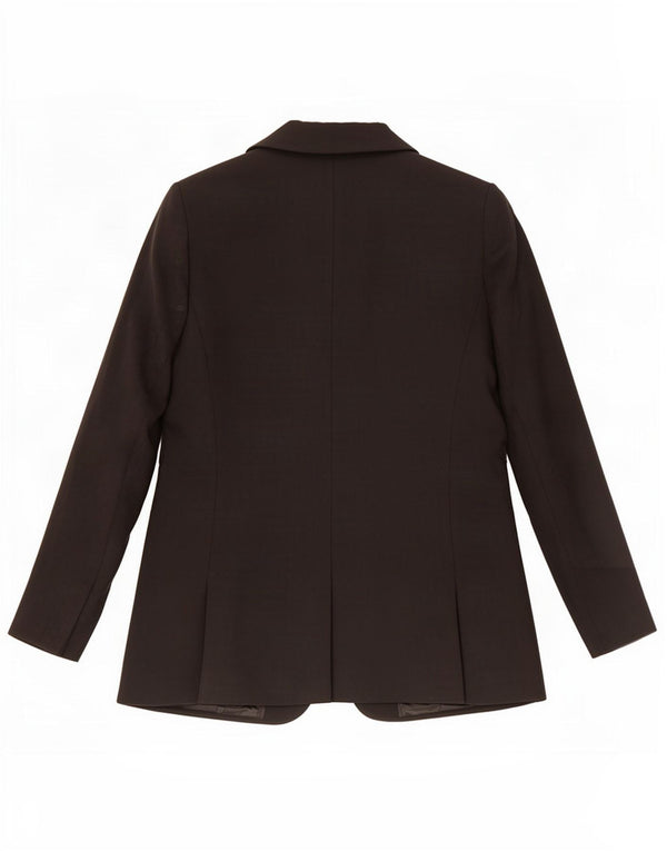 Giacca blazer a 1 bottone Marks & Spencer da donna UK 12 poliestere nero medio
