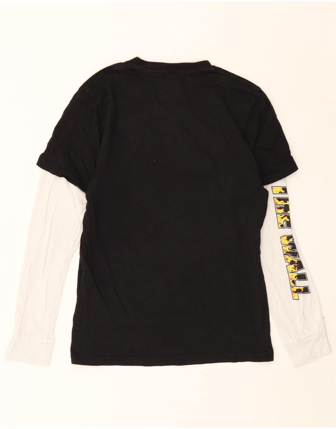 Maglietta grafica da bambino VANS a maniche lunghe 13-14 anni XL Black Colourblock