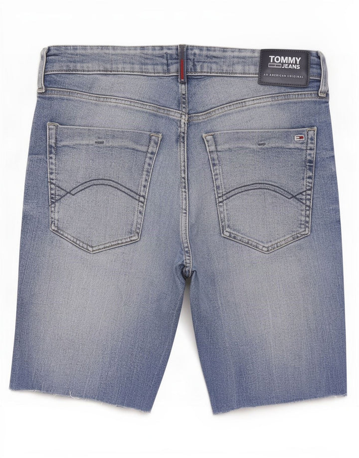 Pantaloncini di jeans slim Thavar da uomo Tommy Hilfiger W33 cotone blu medio