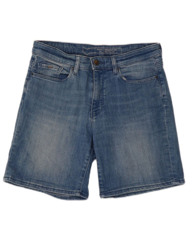 Pantaloncini di jeans vestibilità regolare da donna Gas W26 piccolo cotone blu