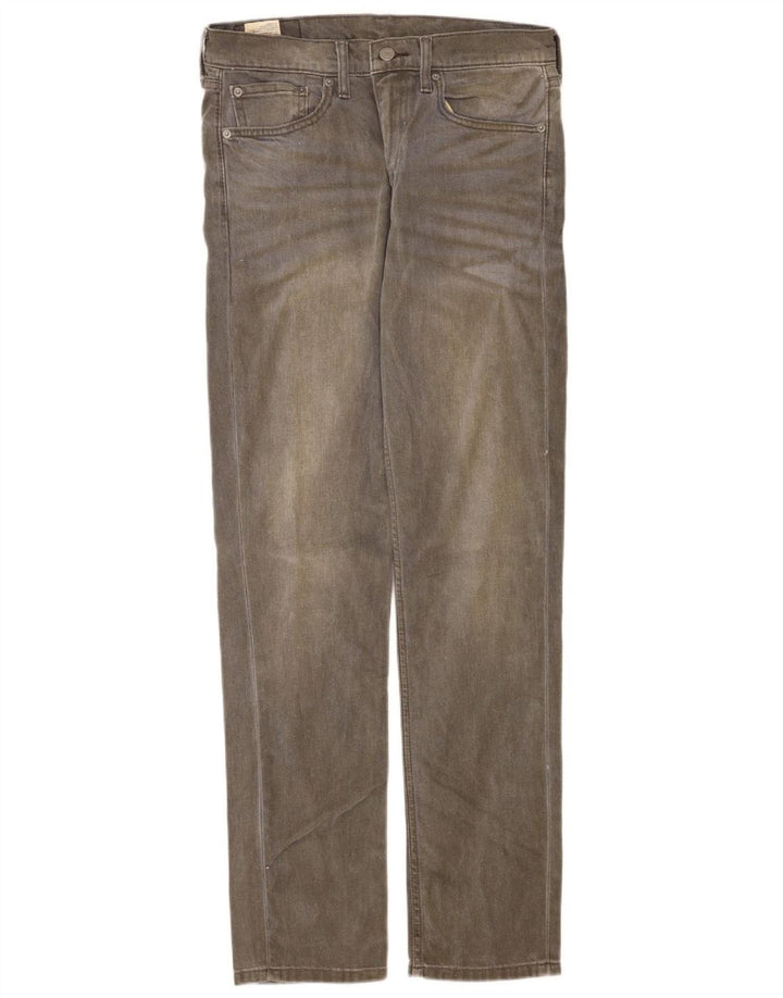 Levi's Uomo 511 Slim Jeans W32 L34 Cotone Grigio
