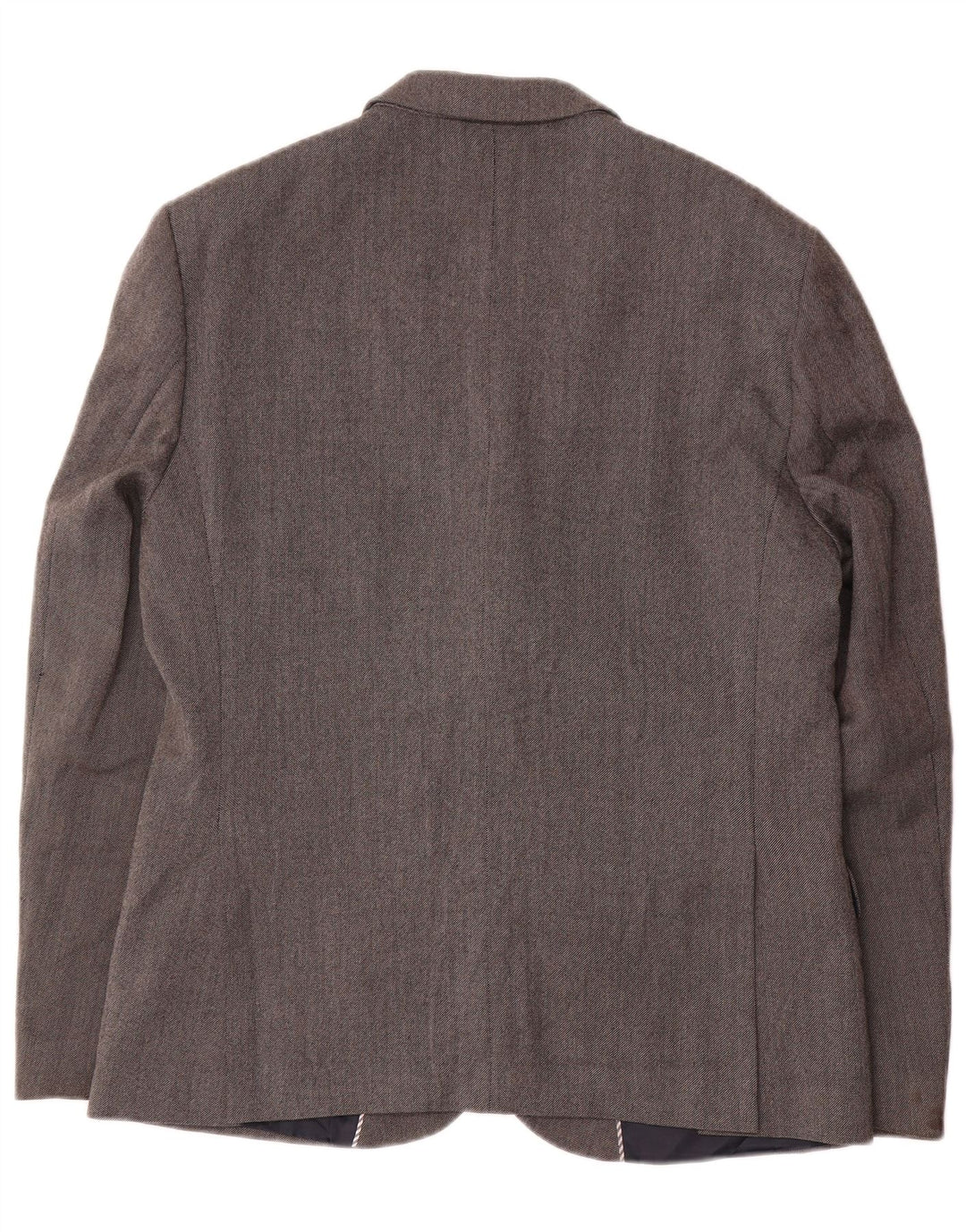 Giacca blazer slim fit da uomo Marks & Spencer a 2 bottoni UK 42 grande lana grigia