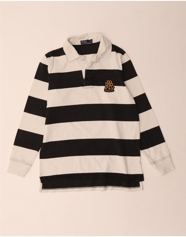 Polo Ralph Lauren da ragazzo con grafica da rugby, 13-14 anni, media, nera