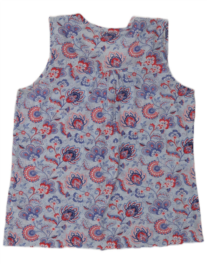 Camicetta senza maniche da donna M&Co UK 14 Grande poliestere floreale blu