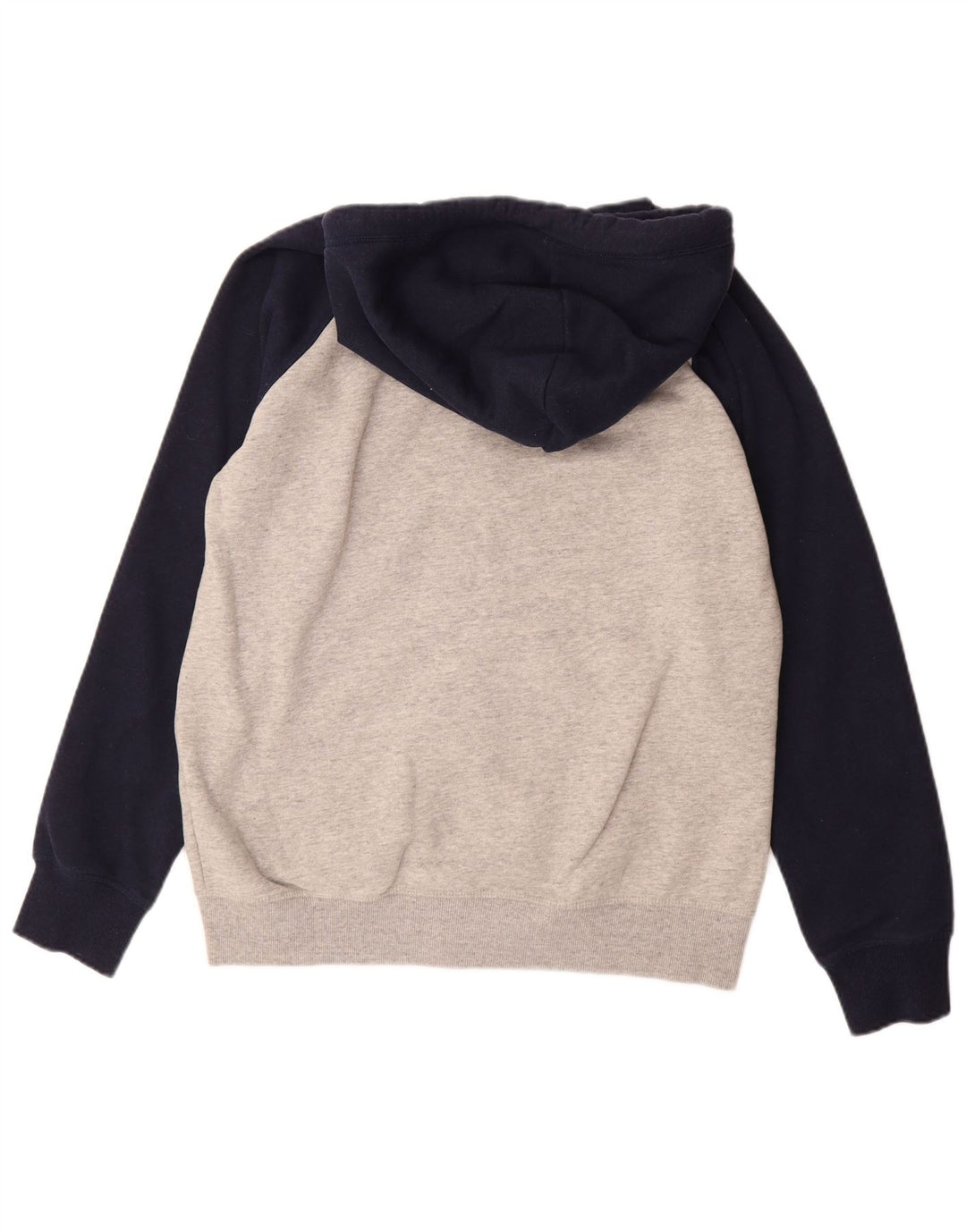 Maglione con cappuccio e zip da uomo SUPERDRY XL in cotone color block grigio