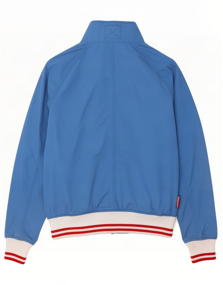 Giubbotto bomber da uomo Superdry UK 38 cotone color block blu medio