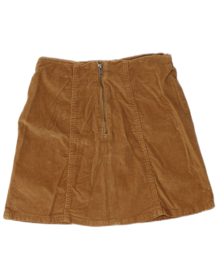 Mini gonna da donna in velluto a coste Superdry W26 piccola beige