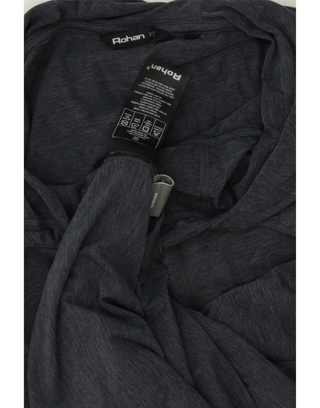 Rohan Maglia da uomo con cappuccio a maniche lunghe 2XL Poliestere grigio