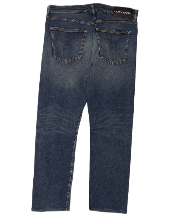 Jeans slim da uomo Calvin Klein W36 L32 Blu