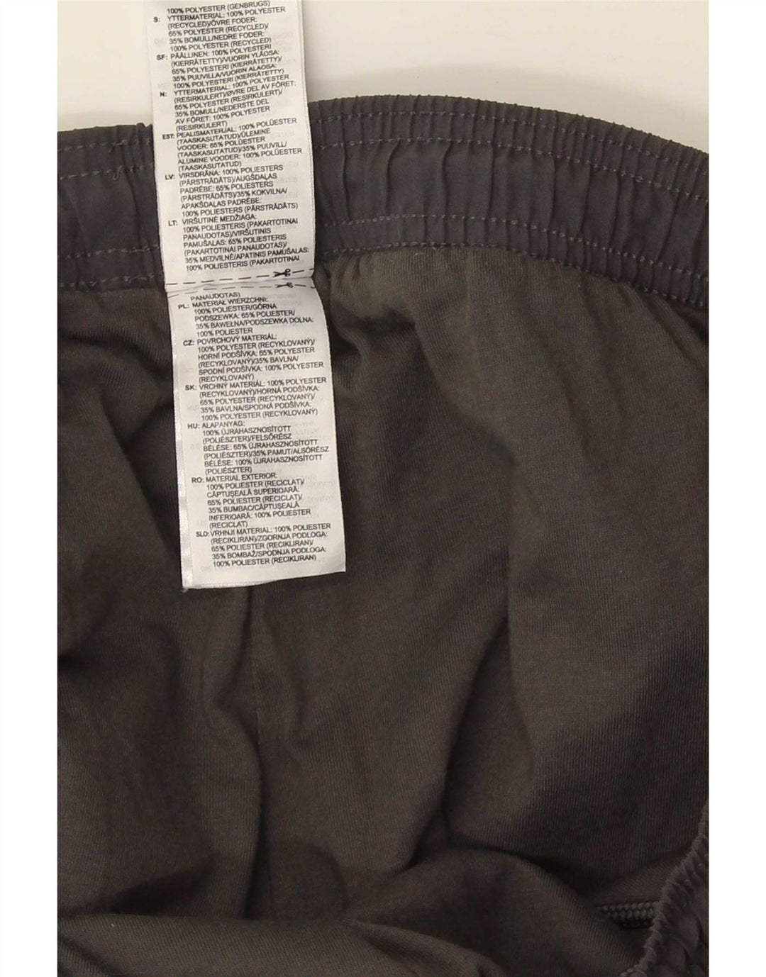 Pantaloni da tuta da uomo Adidas Joggers grandi in poliestere grigio