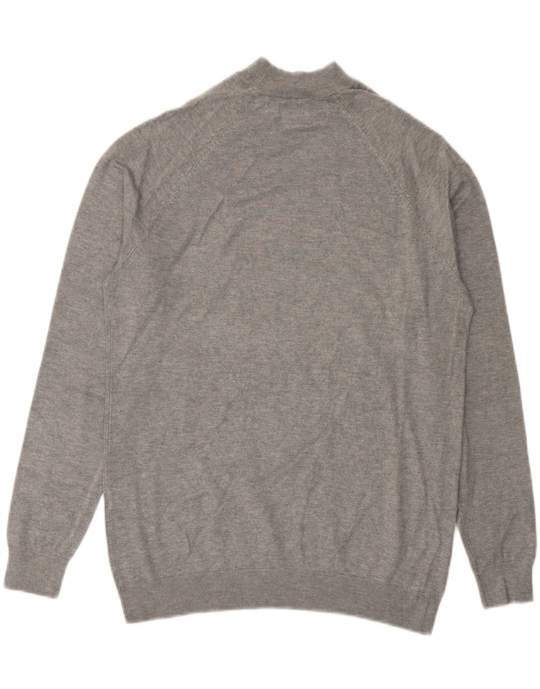 Maglione Zara da uomo con collo alto e collo alto in viscosa grigia
