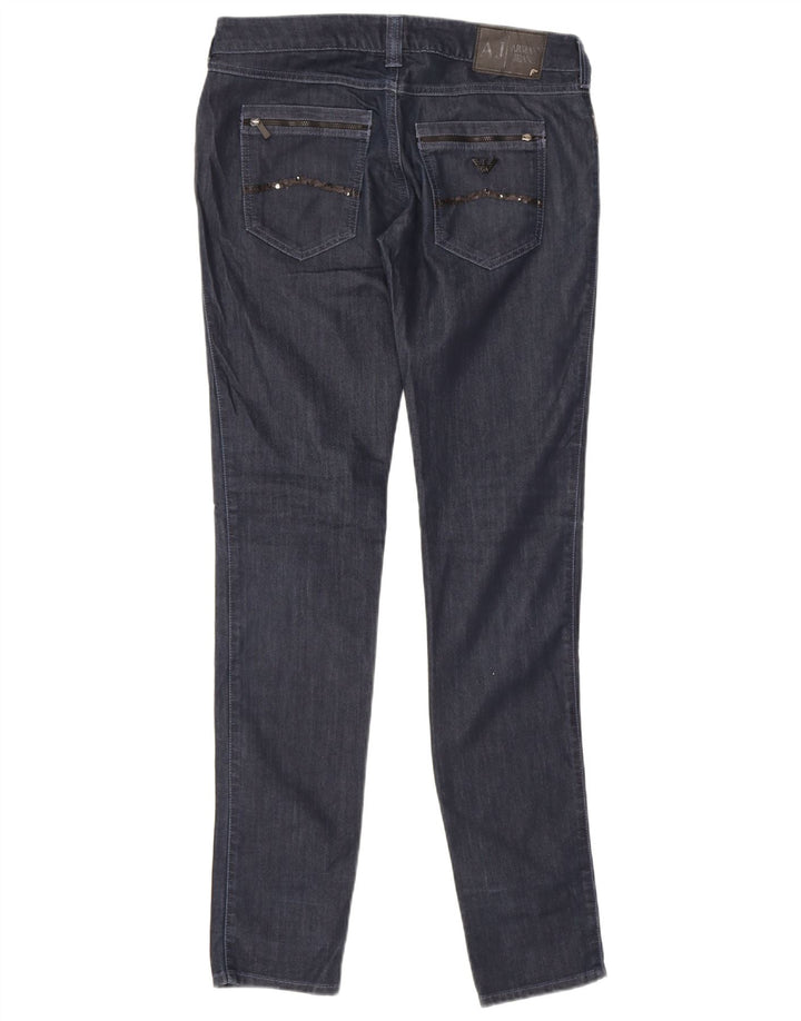 Jeans slim da donna Armani W30 L33 cotone blu navy