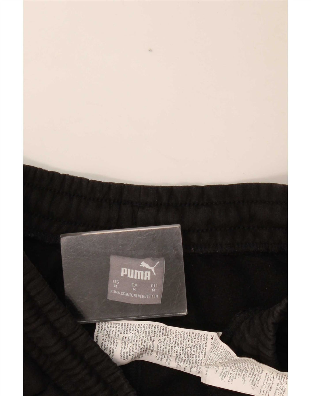 Pantaloni da tuta da uomo Puma Joggers Medium Black Cotton