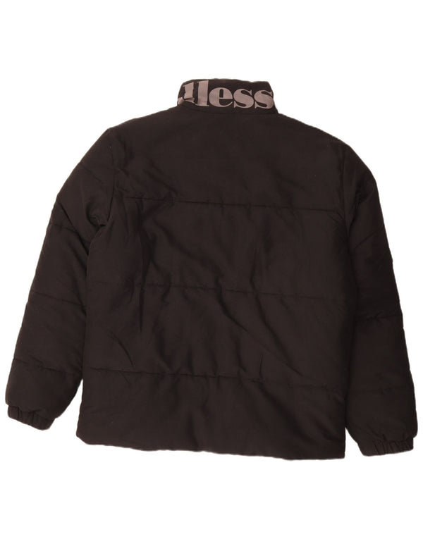 Giacca imbottita grafica da uomo Ellesse UK 40 grande poliestere nero