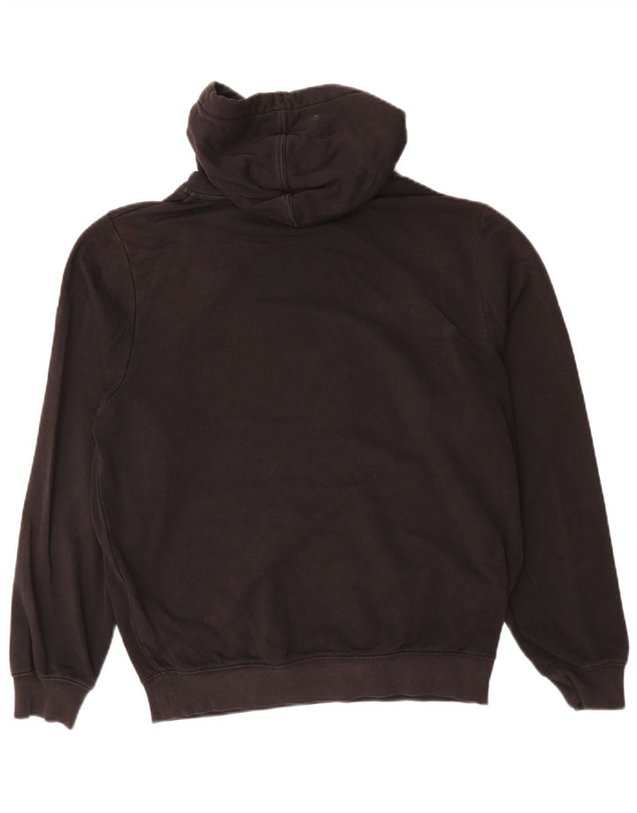 Felpa con cappuccio da uomo KAPPA media cotone nero