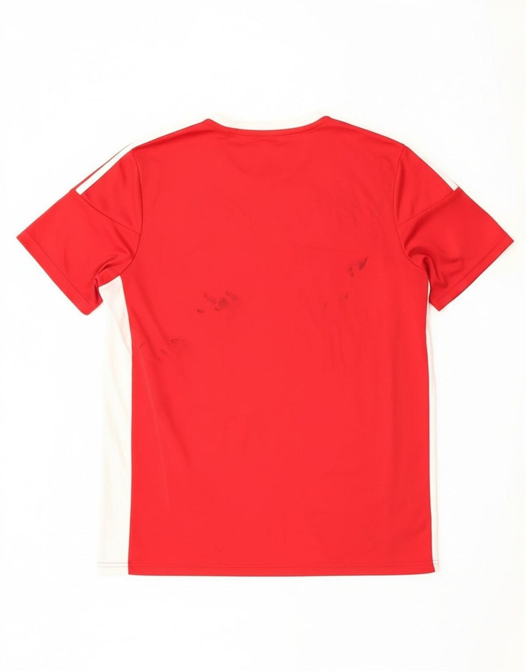 ADIDAS Mens Aeroready Graphic T-Shirt Top Large Red Colourblock Polyester