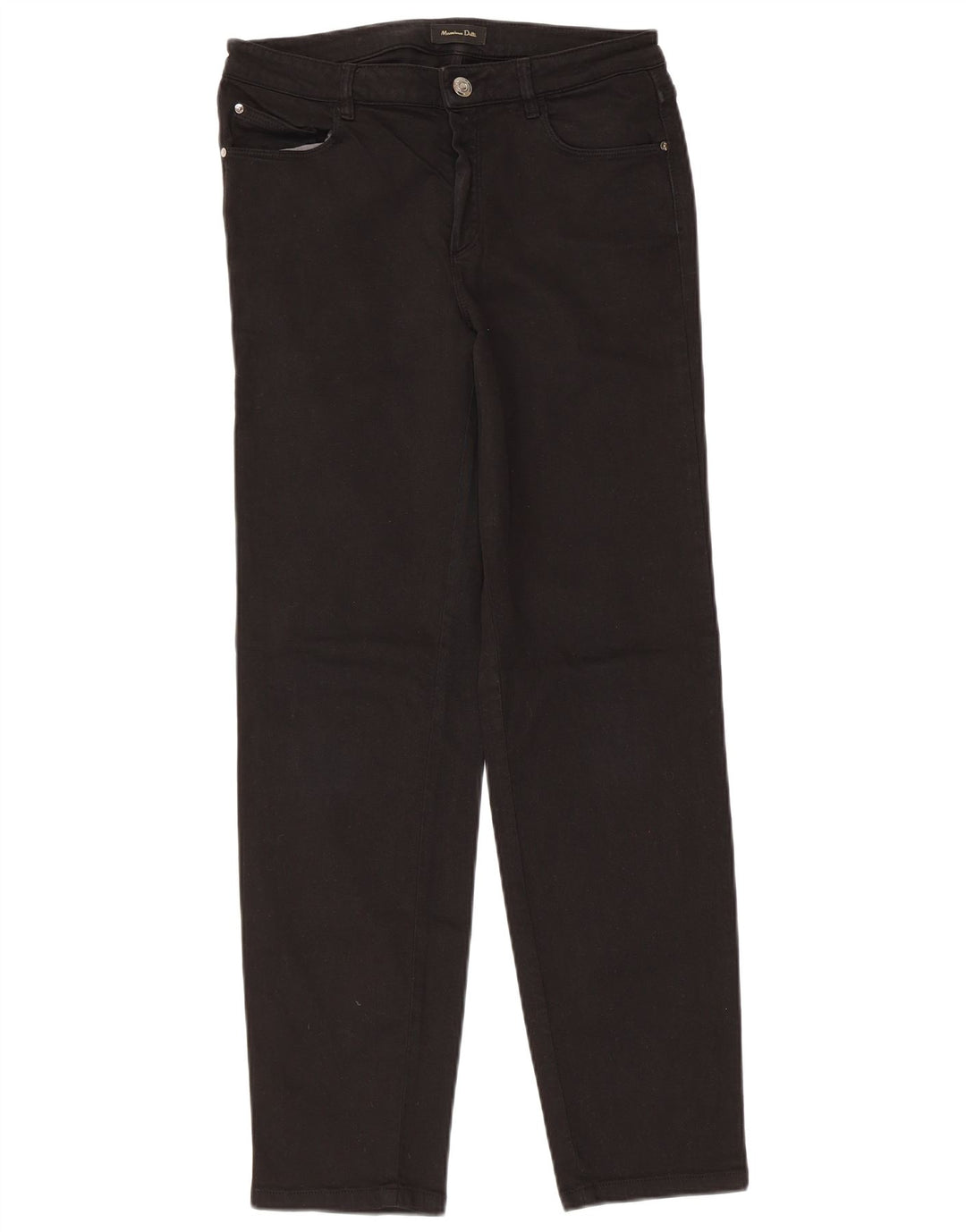 Jeans slim da donna Massimo Dutti EU 38 Small W28 L28 Nero