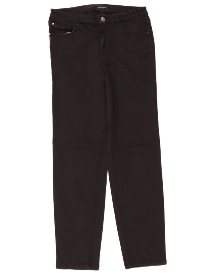 Jeans slim da donna Massimo Dutti EU 38 Small W28 L28 Nero