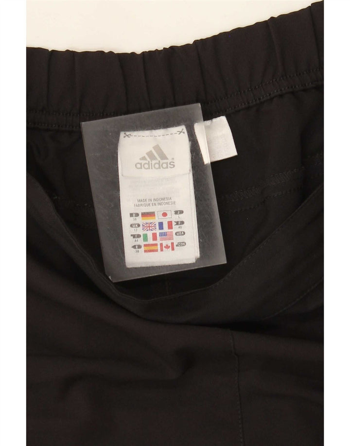 Pantaloncini sportivi Adidas da donna UK 12 medio nero poliestere