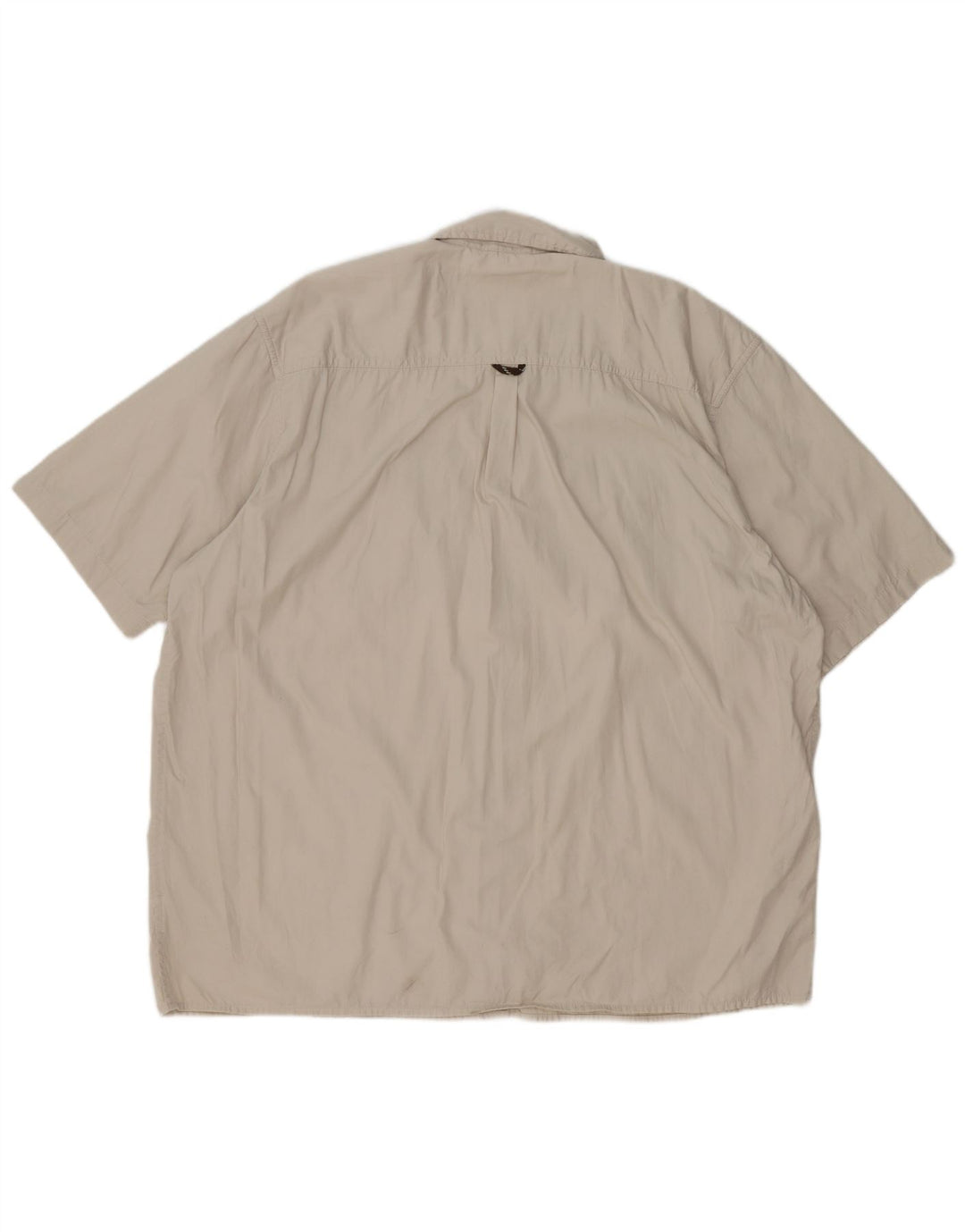Camicia a maniche corte da uomo Wrangler 2XL in cotone beige